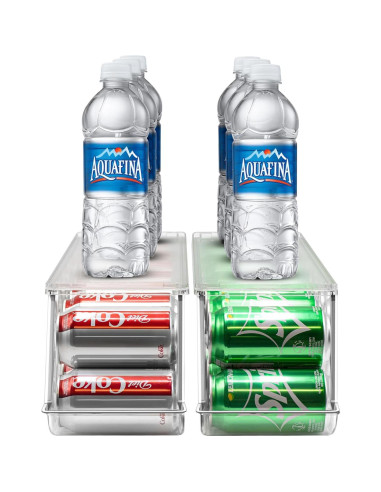 Organizador de Latas Sorbus Paquete de 2 Apilable 12 Latas