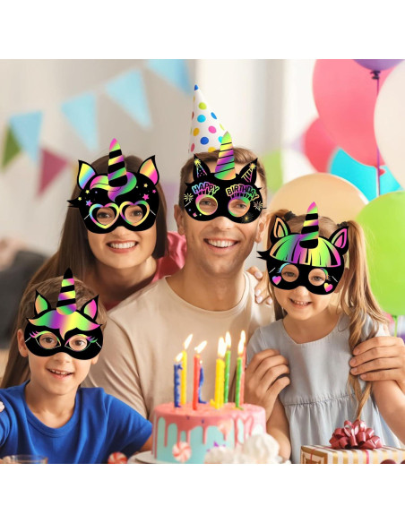 MÁSCARAS MÁGICAS MALLMALL6 24 Pcs DIY Fiesta Caballo