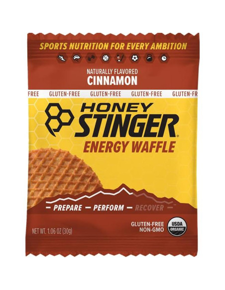 Waffle Energético Honey Stinger Canela Orgánico 16 Unidades