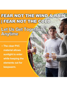 Pared Lateral Transparente MordenApe 304.8x193 cm Caqui 2