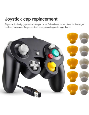 10 Tapas de Palanca de Pulgar Reemplazo YTXXDEUS para GameCube