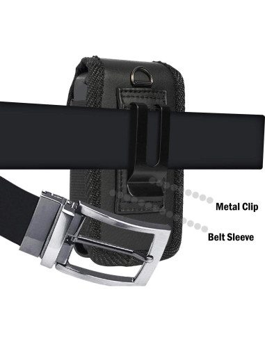 Funda Vertical de Cuero Vegano Nakedcellphone para Teléfono