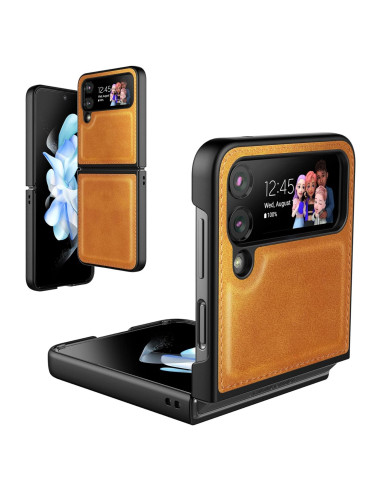 Funda Foluu para Samsung Galaxy Z Flip 4 5G Amarillo