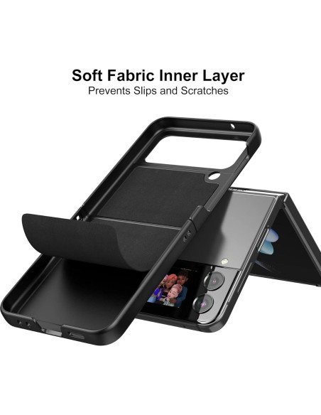 Funda Foluu para Samsung Galaxy Z Flip 4 5G Amarillo Funda Foluu para Samsung Galaxy Z Flip 4 5G Amarillo