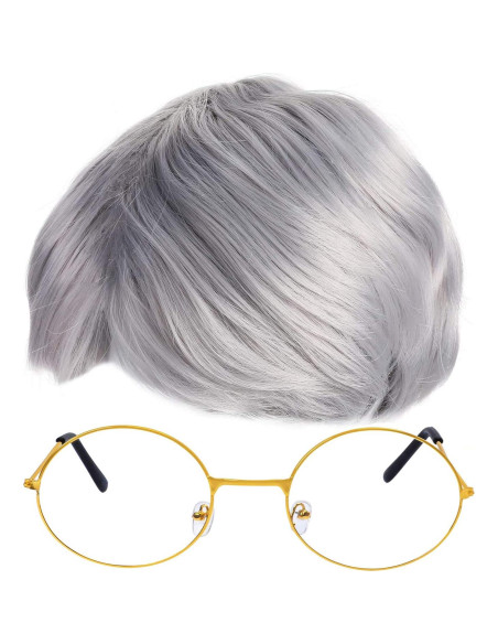 Disfraz de Abuelo Beefunny con Peluca y Gafas - Plata Disfraz de Abuelo Beefunny con Peluca y Gafas - Plata