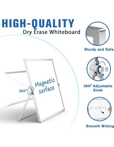 Tablero Magnético Grtard 40x30 cm Doble Cara con Soporte Tablero Magnético Grtard 40x30 cm Doble Cara con Soporte