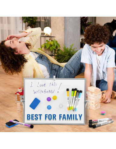 Tablero Magnético Grtard 40x30 cm Doble Cara con Soporte