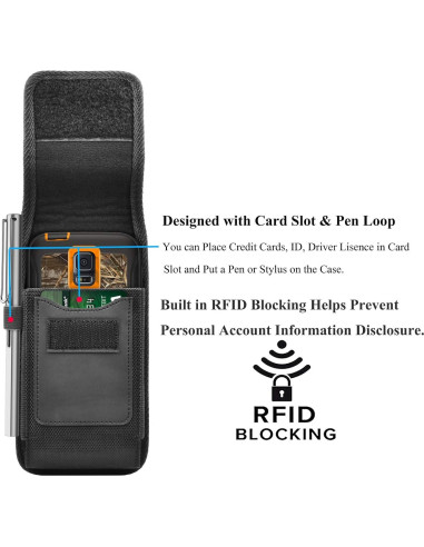 Funda Njjex para Samsung Galaxy y iPhone con clip