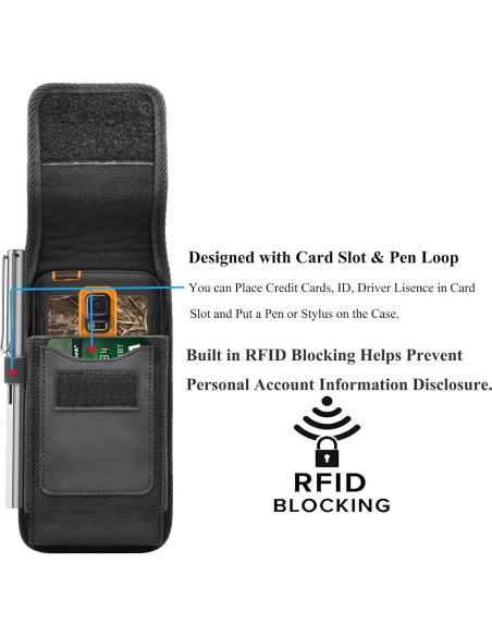 Funda Njjex para Samsung Galaxy y iPhone con clip