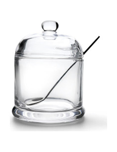 Bandeja de Sal de Vidrio HillSpring 283g con Cuchara Inoxidable