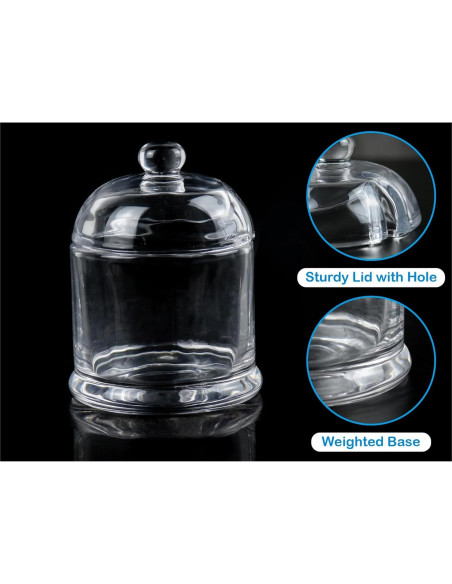 Bandeja de Sal de Vidrio HillSpring 283g con Cuchara Inoxidable