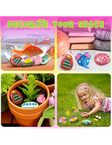 Kit de Pintura de Rocas y Conchas Kiditos RSPK-01