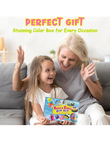 Kit de Pintura de Rocas y Conchas Kiditos RSPK-01