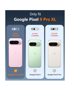 Funda FNTCASE para Google Pixel 9 Pro XL - Transparente Resistente 2