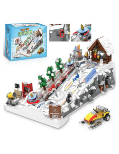 Bloque de Construcción CinamixBrax Estación de Esquí 2200 Piezas