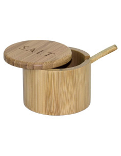 Caja de Sal de Bambú Totally Bamboo con Tapa Magnética 170g