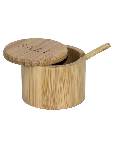 Caja de Sal de Bambú Totally Bamboo con Tapa Magnética 170g