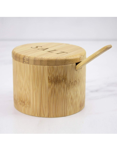 Caja de Sal de Bambú Totally Bamboo con Tapa Magnética 170g
