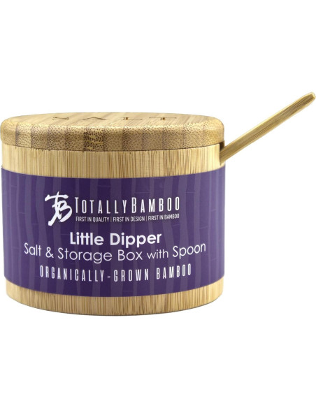 Caja de Sal de Bambú Totally Bamboo con Tapa Magnética 170g