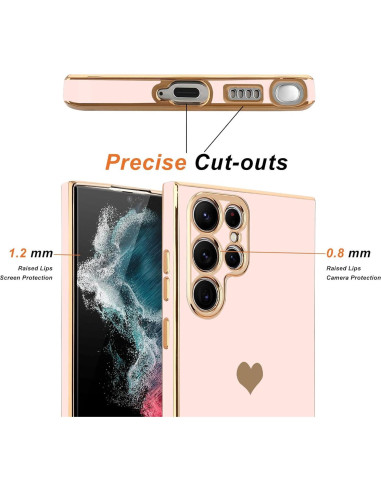 Funda TeaGeo Rosa Claro para Samsung Galaxy S22 Ultra 5G