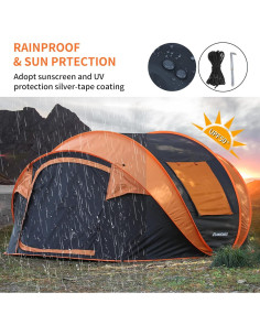 Carpa Instantánea EchoSmile para 8 Personas, Domo Resistente 2