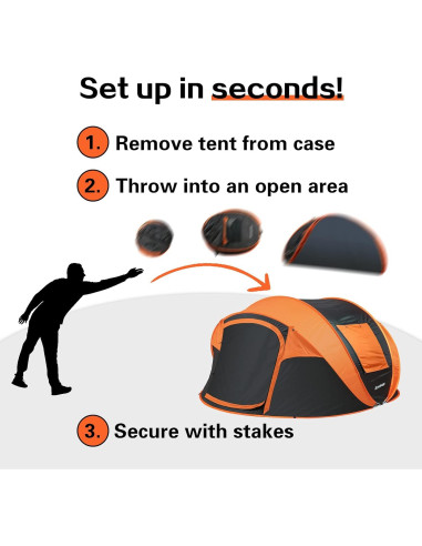 Carpa Instantánea EchoSmile para 8 Personas, Domo Resistente