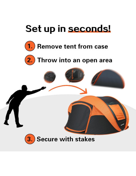 Carpa Instantánea EchoSmile para 8 Personas, Domo Resistente