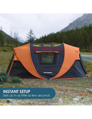 Carpa Instantánea EchoSmile para 8 Personas, Domo Resistente
