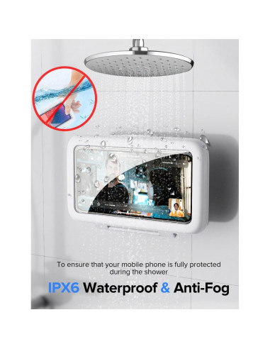 Soporte para teléfono de ducha LC-dolida 480 a prueba de agua
