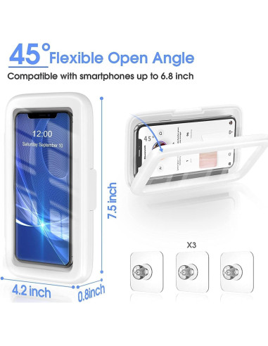 Soporte para teléfono de ducha LC-dolida 480 a prueba de agua