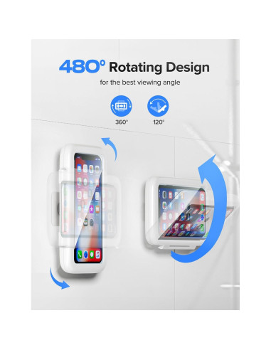 Soporte para teléfono de ducha LC-dolida 480 a prueba de agua