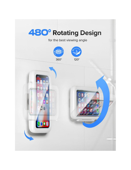 Soporte para teléfono de ducha LC-dolida 480 a prueba de agua