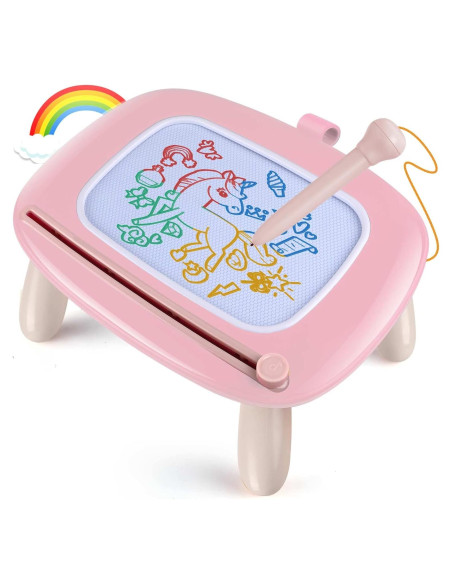Pizarra Magnética Smasiagon para Niños 1-3 Años Rosa