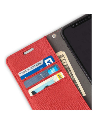 Funda EMF SafeSleeve para iPhone 13 Pro - Cartera RFID Rojo