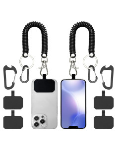 Correa para Teléfono HOTEMIA Anti Robo 18-80 cm Negro