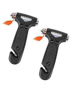 Martillo de Seguridad BELOMI para Automóvil 5-en-1 Negro