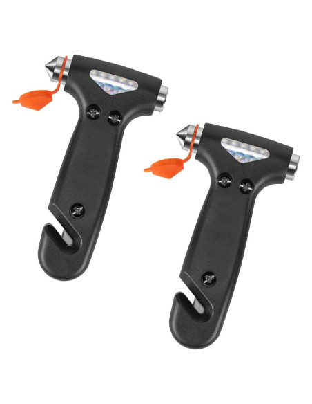Martillo de Seguridad BELOMI para Automóvil 5-en-1 Negro