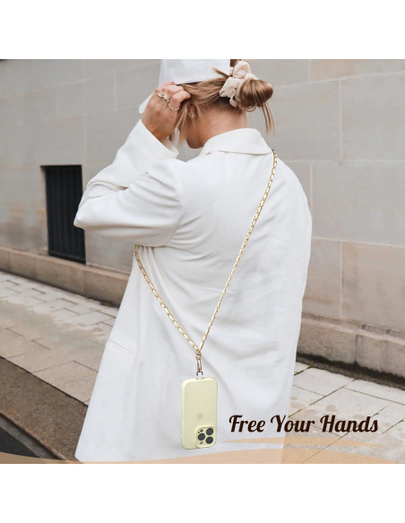 Lanyard TiMOVO Universal para Teléfono Celular Blanco 120 cm