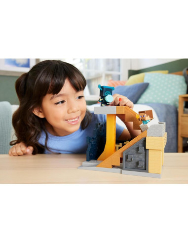Juego de Construcción Mini Modo Mattel Minecraft Ascenso del Guardián