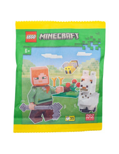 LEGO Minecraft Alex con Llama Bebé y Abeja - SW1312