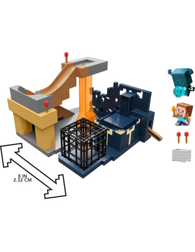 Juego de Construcción Mini Modo Mattel Minecraft Ascenso del Guardián