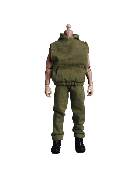 Conjunto sudadera sin mangas Meetoget 1/12 Verde