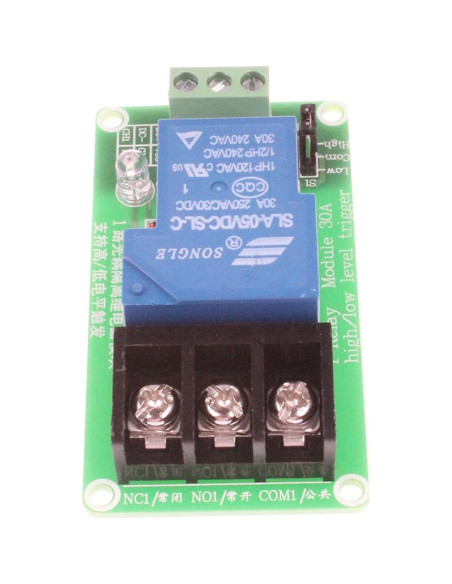 Módulo de Relé NOYITO 30A 1 Canal 5V DC/AC 250V Control Industrial
