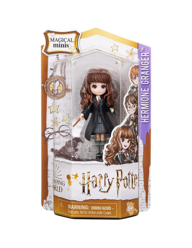 Figurina Mágica Hermione Granger 8 cm con Varita - Harry Potter