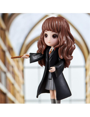 Figurina Mágica Hermione Granger 8 cm con Varita - Harry Potter