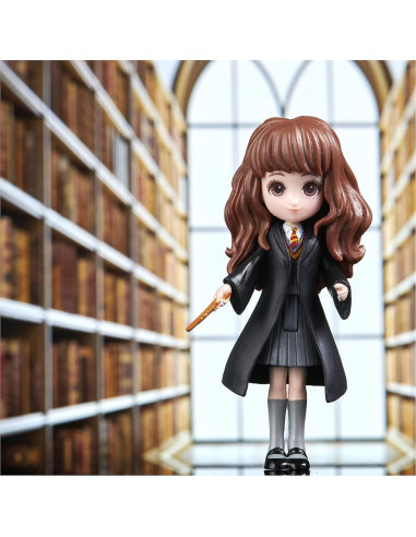 Figurina Mágica Hermione Granger 8 cm con Varita - Harry Potter