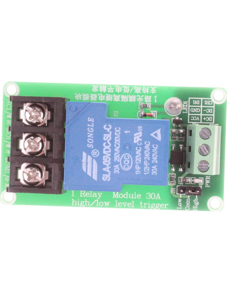 Módulo de Relé NOYITO 30A 1 Canal 5V DC/AC 250V Control Industrial
