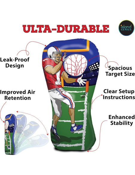 Juego Inflable de Fútbol Island Genius 152 cm para Niños