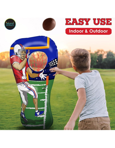 Juego Inflable de Fútbol Island Genius 152 cm para Niños