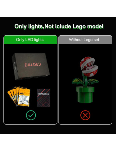 Kit de Iluminación LED DALDED para Lego Planta Piranha 71426